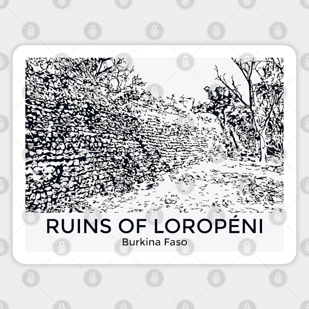 Ruins of Loropéni - Burkina Faso Magnet by Lakeric